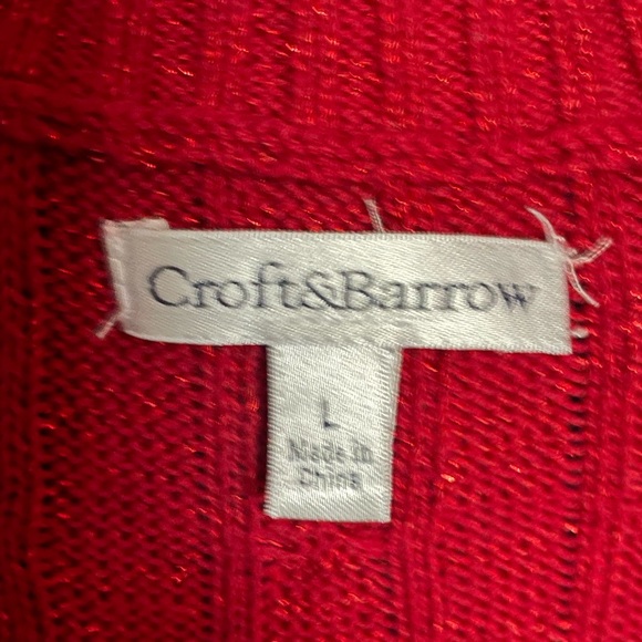 Croft and Barrow sparkly holiday sweater - Picture 5 of 8
